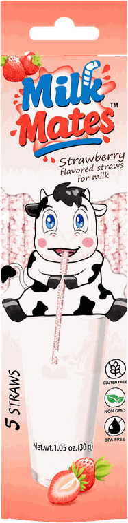 Milk Mates — Strawberry, plus Chocolate, Bubble Gum, Cookies & Cream and Fruity Cereal flavors